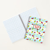 Carnet à spirales | Motif de pastèque ananas (Intérieur)