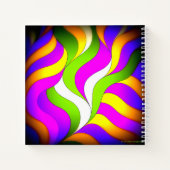Carnet à spirales. Vagues de couleur, pages d'idée (Dos)