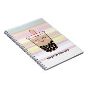 Carnet à thé au lait Boba Cute (Côté Droit)