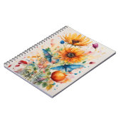 Carnet à thème floral (Côté gauche)