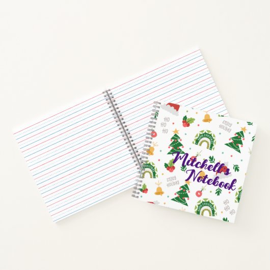 carnet à thème Noël mignon customisé (Intérieur)