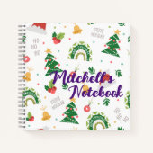carnet à thème Noël mignon customisé (Devant)