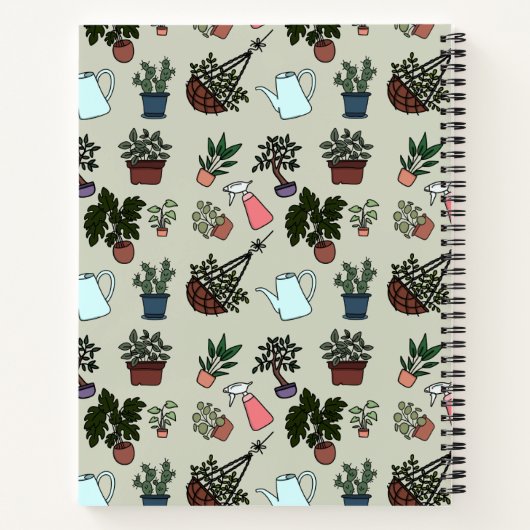 Carnet à thème plante (Dos)