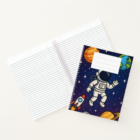 Carnet à thème spatial (Intérieur)