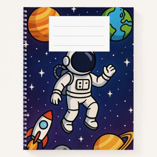 Carnet à thème spatial (Devant)