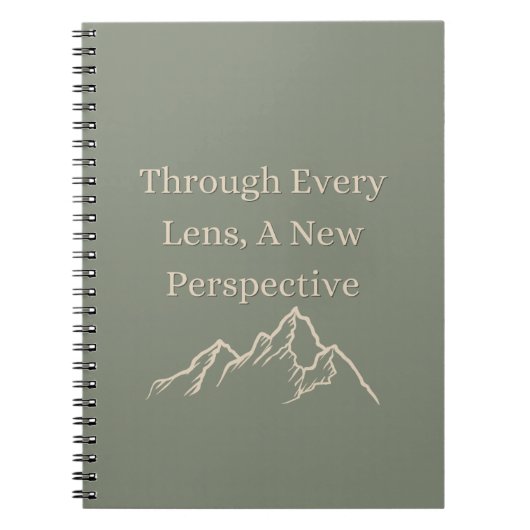 Carnet À travers chaque objectif, une nouvelle perspectiv (Devant)