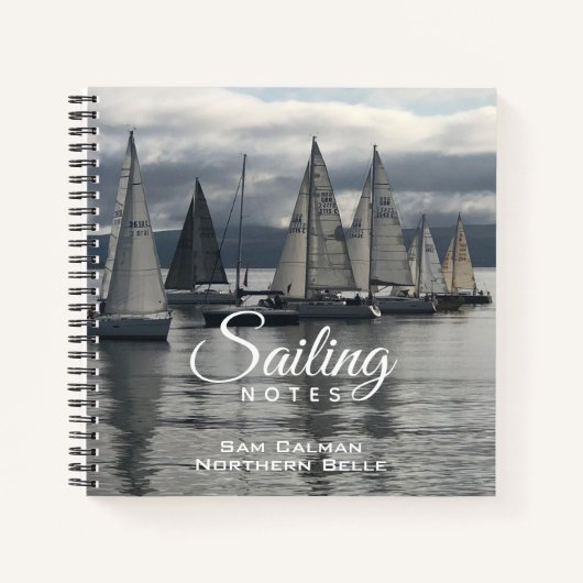 Carnet à voile avec le nom du propriétaire (Devant)