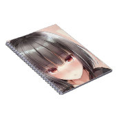 Carnet Abasé fille brunette bob yeux amber (Côté Droit)