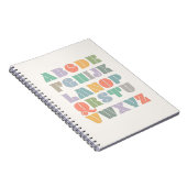 Carnet ABC Alphabet moderne (Côté Droit)