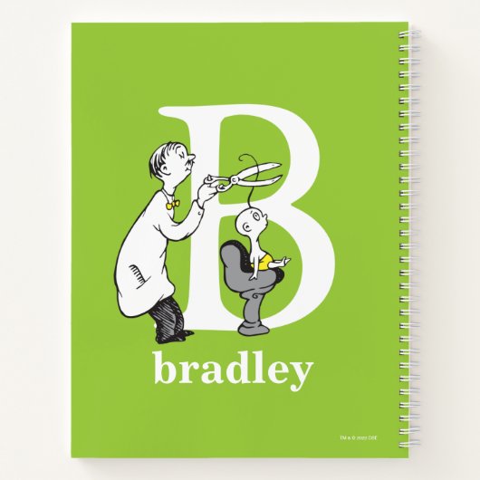 Carnet ABC du Dr Seuss : Lettre B - Blanc | Ajouter Votre (Dos)