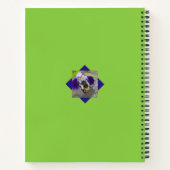 Carnet Abeille affairée et fleur violette (Dos)