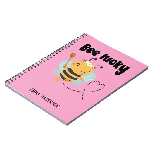 Carnet "Abeille chanceuse" (Côté gauche)