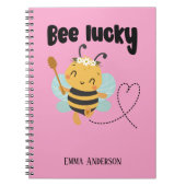 Carnet "Abeille chanceuse" (Devant)