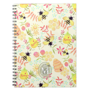 Carnet Abeille de miel jaune
