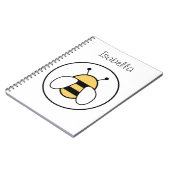 Carnet Abeille de miel personnalisable (Côté gauche)