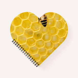 Carnet abeille et nid d'abeille