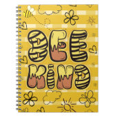 Carnet Abeille gentille : Miel douce abeille (Devant)