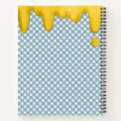 Carnet Abeille joyeuse avec des grains de fleur de miel (Dos)