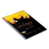 Carnet Abeille noire heureux bourdon abeilles doux journa (Côté Droit)