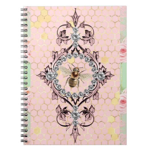 Carnet abeille rustique (Devant)