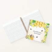 Carnet abeilles bourdonnes nom floral jaune miel entrepri (Intérieur)