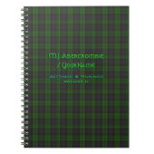Carnet Abercrombie Clan tartan (Devant)