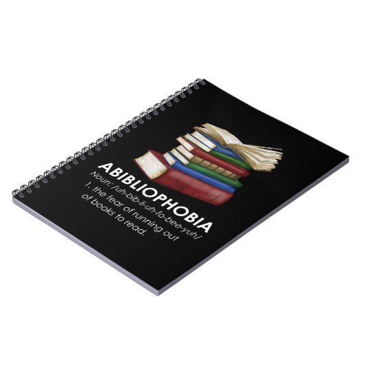 Carnet Abibliophobia Funny Reading Book Reader Bookworm (Côté gauche)