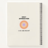Carnet Abondante Affirmation Quotidienne Positive Spiritu (Dos)