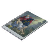 Carnet Abraham offrant vers le haut de son fils Isaac, (Côté gauche)