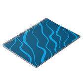 Carnet Abréviation bleue, simple, moderne, cool (Côté gauche)