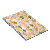 Carnet Abricot Orange Vert Jaune Rosé (Côté Droit)