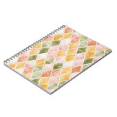 Carnet Abricot Orange Vert Jaune Rosé (Côté gauche)