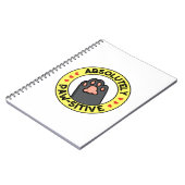 Carnet Absolument Pawsitif Drôle de Jeu de Mots sur les P (Côté gauche)