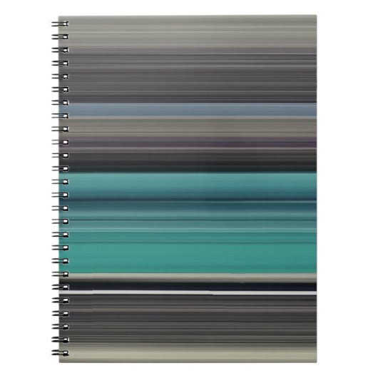 Carnet Abstract #1: Teal and grey (Devant)