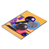 Carnet Abstract arrangement with colorful spheres (Côté gauche)