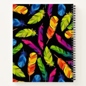Carnet Abstract colorful feather explosion (Dos)