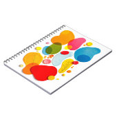 Carnet Abstract Colorful Organic Shapes Botanical Collage (Côté gauche)