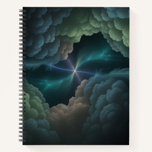 Carnet Abstract Cosmic Cloud Spiral Notebook (Devant)