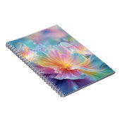 Carnet Abstract cosmic floral explosion in pastel (Côté Droit)