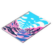 Carnet Abstract Dream Wave – Vibrant Surreal Flow (Côté gauche)