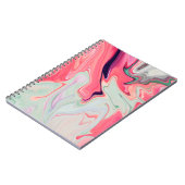 Carnet Abstract elegant fluide marble liquide (Côté gauche)