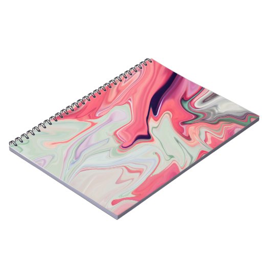 Carnet Abstract elegant fluide marble liquide (Côté gauche)