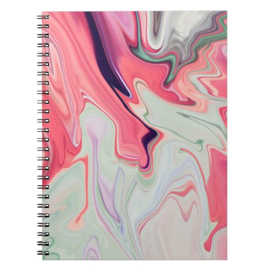 Carnet Abstract elegant fluide marble liquide (Devant)