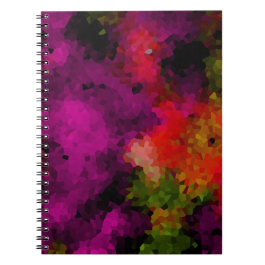 Carnet Abstract, élégant, mosaic, mosaic pattern, crystal (Devant)