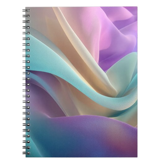 Carnet Abstract Fabric Texture in Pastel Tones (Devant)