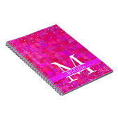 Carnet Abstract Fuchsia Red Customizable (Côté Droit)