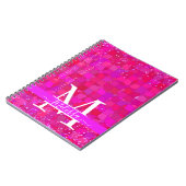 Carnet Abstract Fuchsia Red Customizable (Côté gauche)
