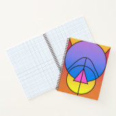 Carnet Abstract Geometric Circles Line Colorful  (Intérieur)