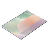 Carnet Abstract Geometric Notebook – Green Orange Purple (Côté gauche)
