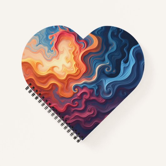 Carnet Abstract Heart Shape notebook (Devant)